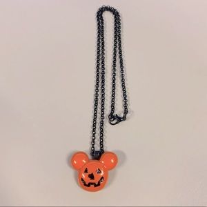 Pumpkin Mickey Necklace